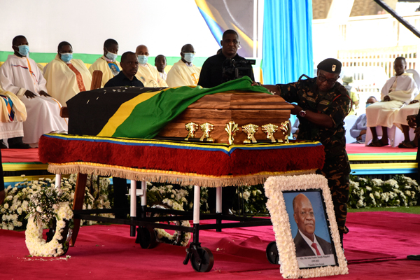 Tanzanians pay their respects to late president Magufuli ...