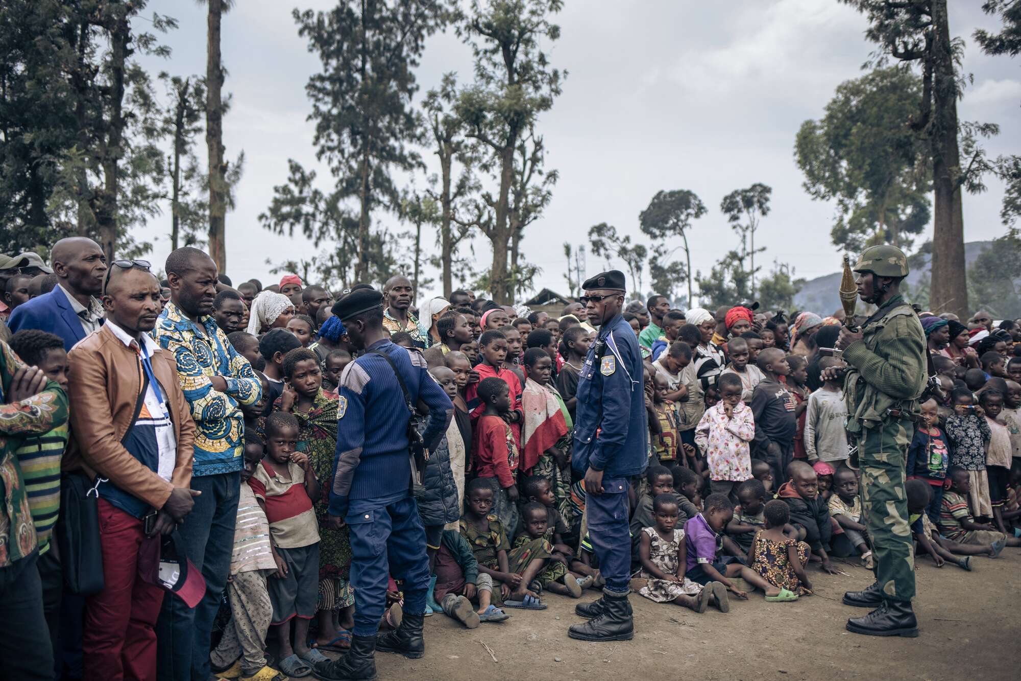 Displaced people North Kivu province 