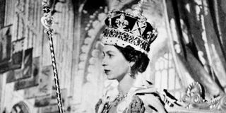 Queen Elizabeth II poses on her Coronation day, in London