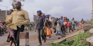 Citizens fleeing conflict in DR Congo’s Kanyarushinya