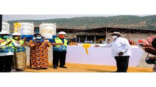 President Museveni and government officials launch the Kingfisher oilfield
